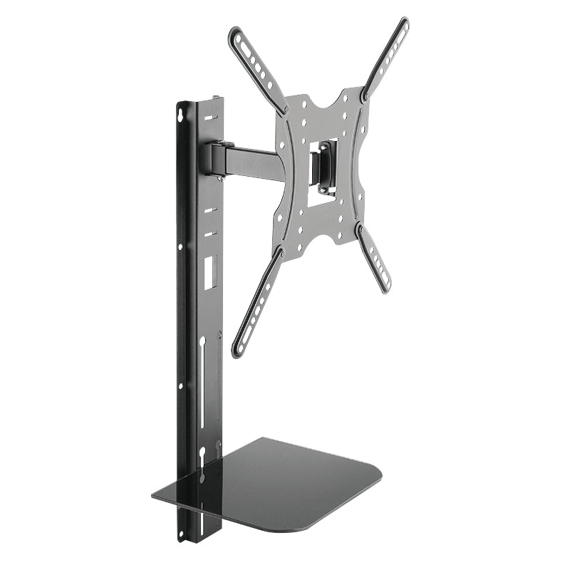 LogiLink Wandhalterung – Vollbeweglich – 32–55" – VESA 100×100–400×400 – bis 30 kg, mit Ablage – BP0048