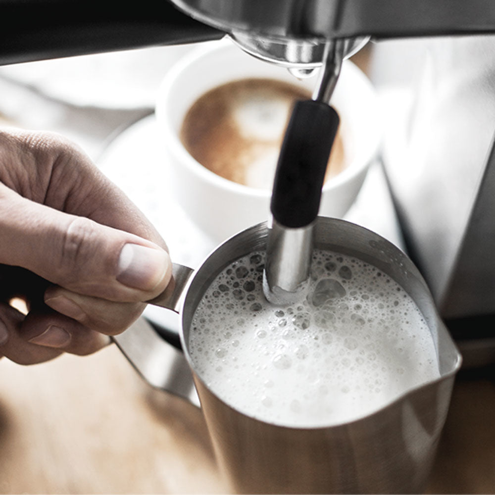 Gastroback Design Espresso Pro Espressomaschine (Siebträger) – 15 bar, 1,5 l, Milchschaumdüse, Edelstahl