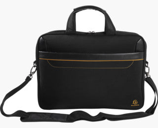 Exacompta Notebook-Tasche für Notebooks bis 15,6" – Trolley-Sleeve, Schultergurt – Schwarz