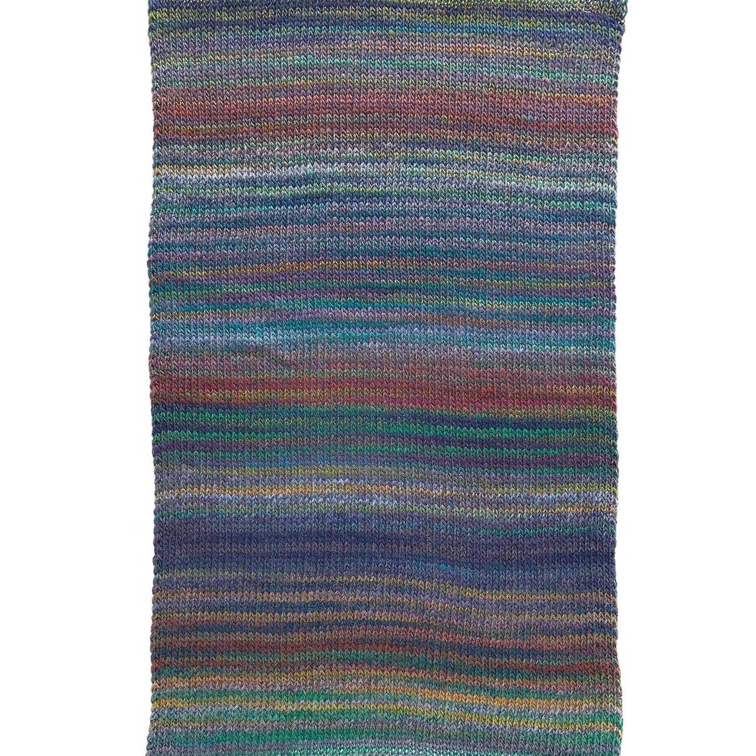 Rico Design Melange Wolle Blau – 200 g, 640 m, 51% Schurwolle/49% Polyacryl, Nadel 5 mm