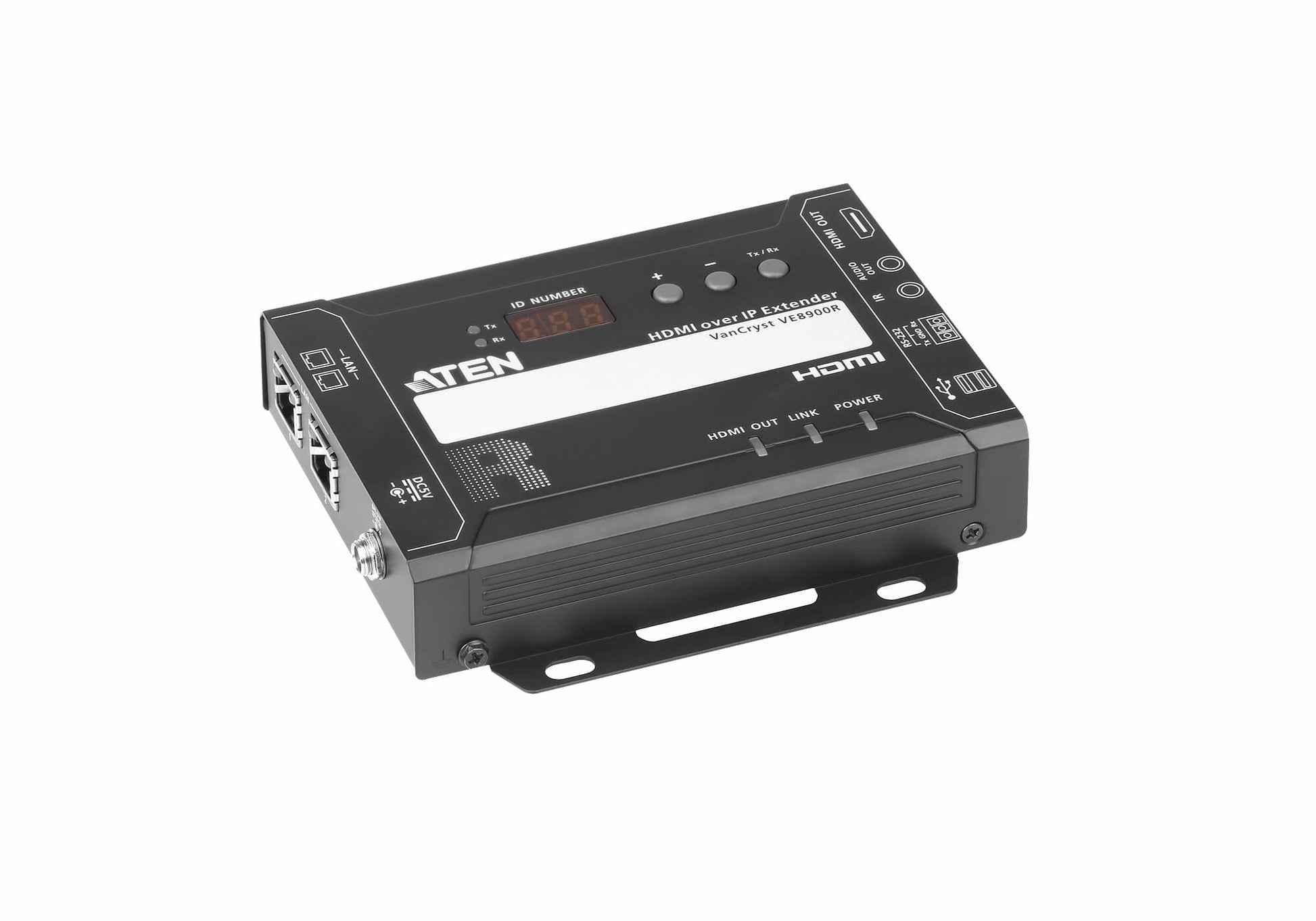 ATEN VE8900R – HDMI over IP Empfänger, 1× HDMI Out, 1080p, 100 m, Scaler, HDCP, RS-232/IR, Schwarz