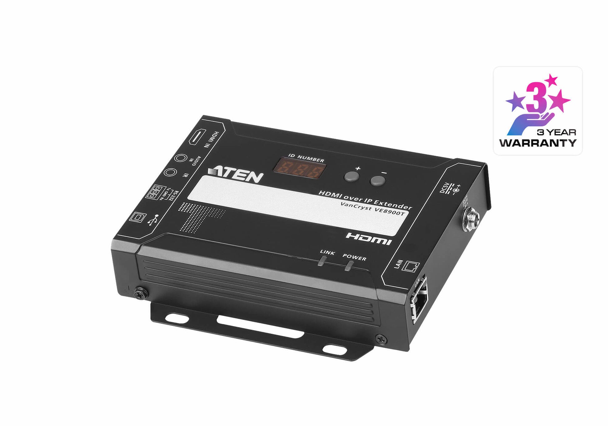 ATEN VE8900T – HDMI Sender (TX), über IP, 1× HDMI Eingang, 1× RJ‑45 Ausgang, 4K, 100 m, Skalierer, RS‑232/IR, HDCP