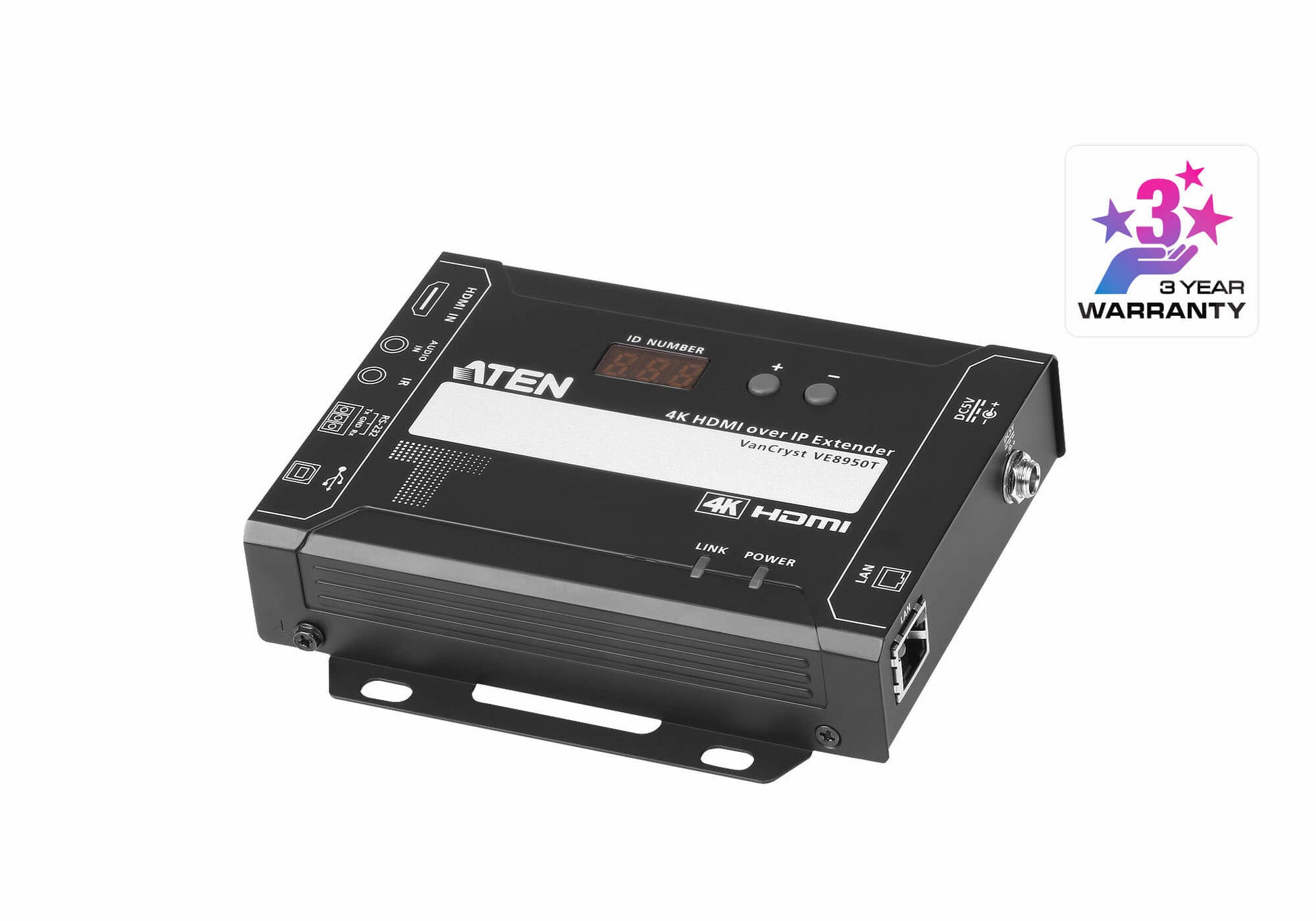ATEN VE8950T – HDMI über IP Sender, 1× HDMI Eingang, 1× RJ‑45 Ausgang, 4K, 100 m, Skalierer, RS‑232, USB‑B 2.0, HDCP
