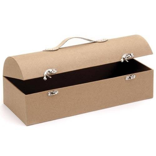GLOREX Aufbewahrungsbox – 300 × 175 × 80 mm, beige, verriegelbarer Deckel – 1 Stk.