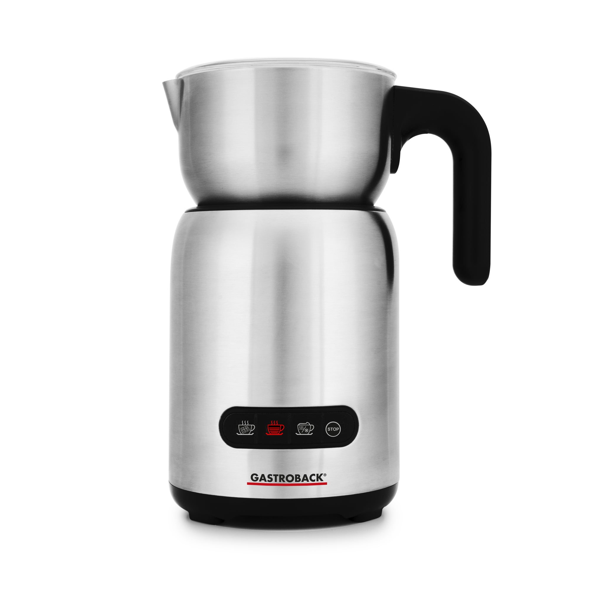 Gastroback Milchaufschäumer Design Milk & Chocolate Advanced – 600 ml, 650 W – Edelstahl