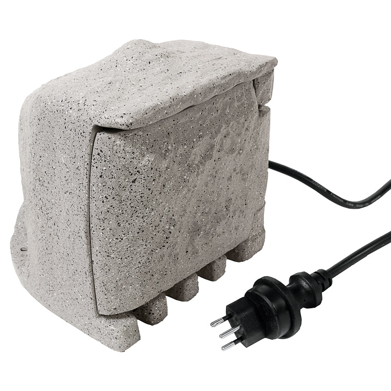 Steffen GardenLine Gartenstromverteiler, 4×T13, IP55, 3 m, mit 2 Schaltern, UV-beständig – grau