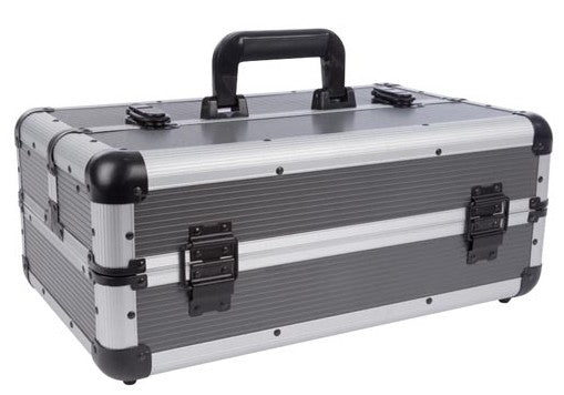 Perel 1819-CW Werkzeugkoffer – leer, mit Tragegriff, Aluminium/Anthrazit, B 265 × H 170 × T 445 mm