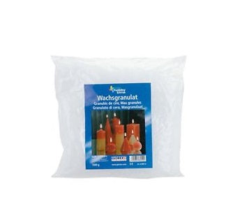 Glorex – Wachsmischung, Kerzenstearin, Weiss, 500 g, 1 Stk.