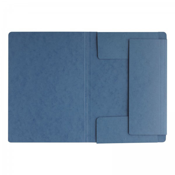 Pagna Gummibandmappe A4 – 3 Klappen, Karton, Blau