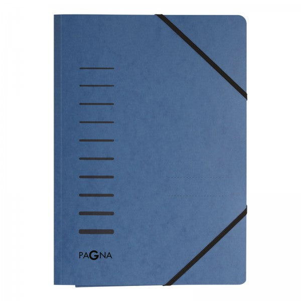 Pagna Gummibandmappe A4 – 3 Klappen, Karton, Blau
