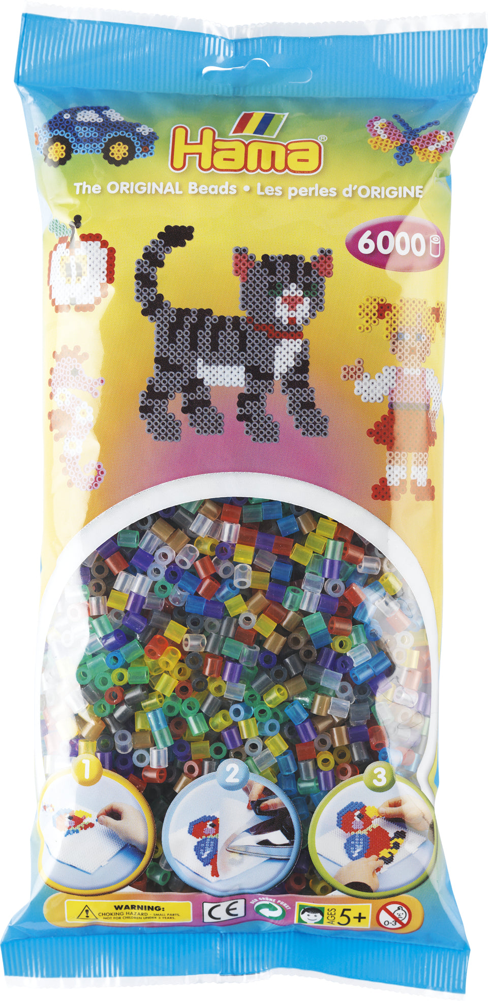 Hama Beads Hama – Bügelperlen, Midi, Mehrfarbig, 6'000 Stk.