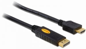 DeLOCK DisplayPort auf HDMI Kabel DP 1.1 1920×1200 60 Hz – 5 m
