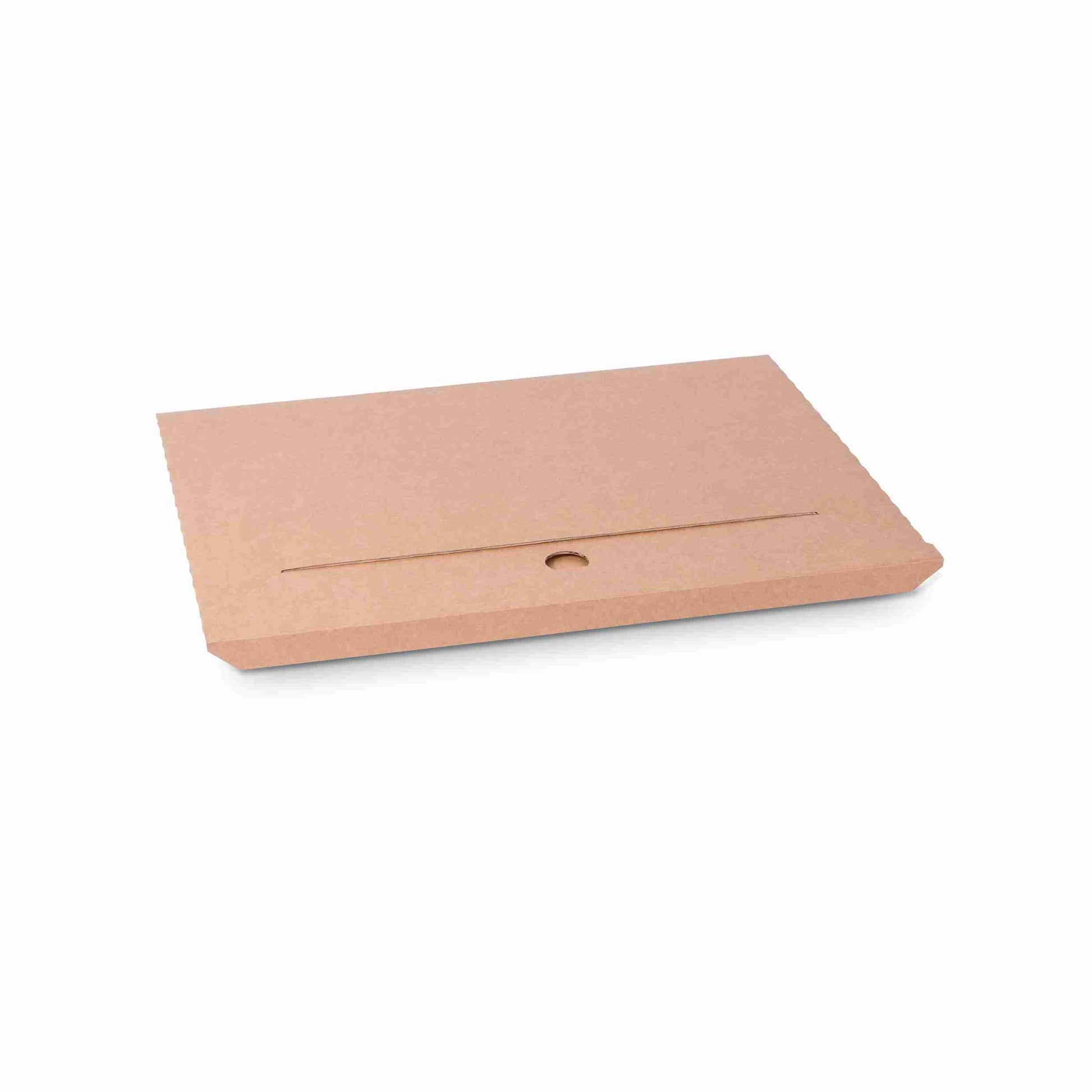 Model Versandkarton – Innenmass 460 × 360 × 10 mm – selbstklebend – überstehende Kanten, braun, Wellkarton