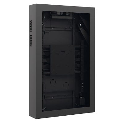 Hagor Outdoorgehäuse Portrait für 65" Displays, IP65, entspiegeltes Sicherheitsglas, VESA-Halterung, Schwarz