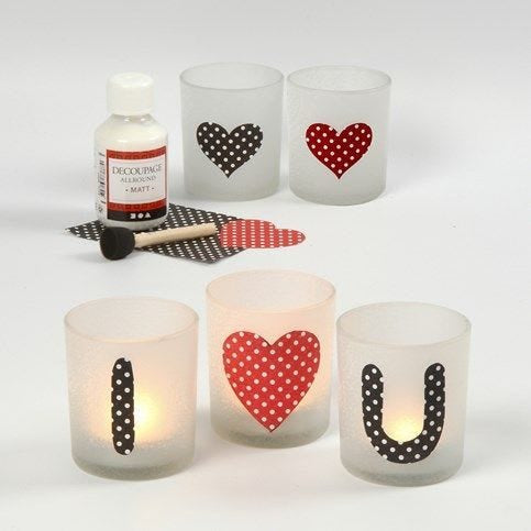 Creativ Company Motivstanzer Herz, Ø 25 mm, schwarz, grau, 3 Stück