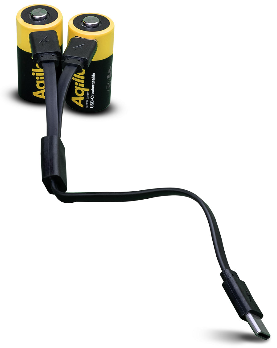 Aqiila CR123A Akkus, Li-Ion, 750 mAh, 3 V – 2 Stk.