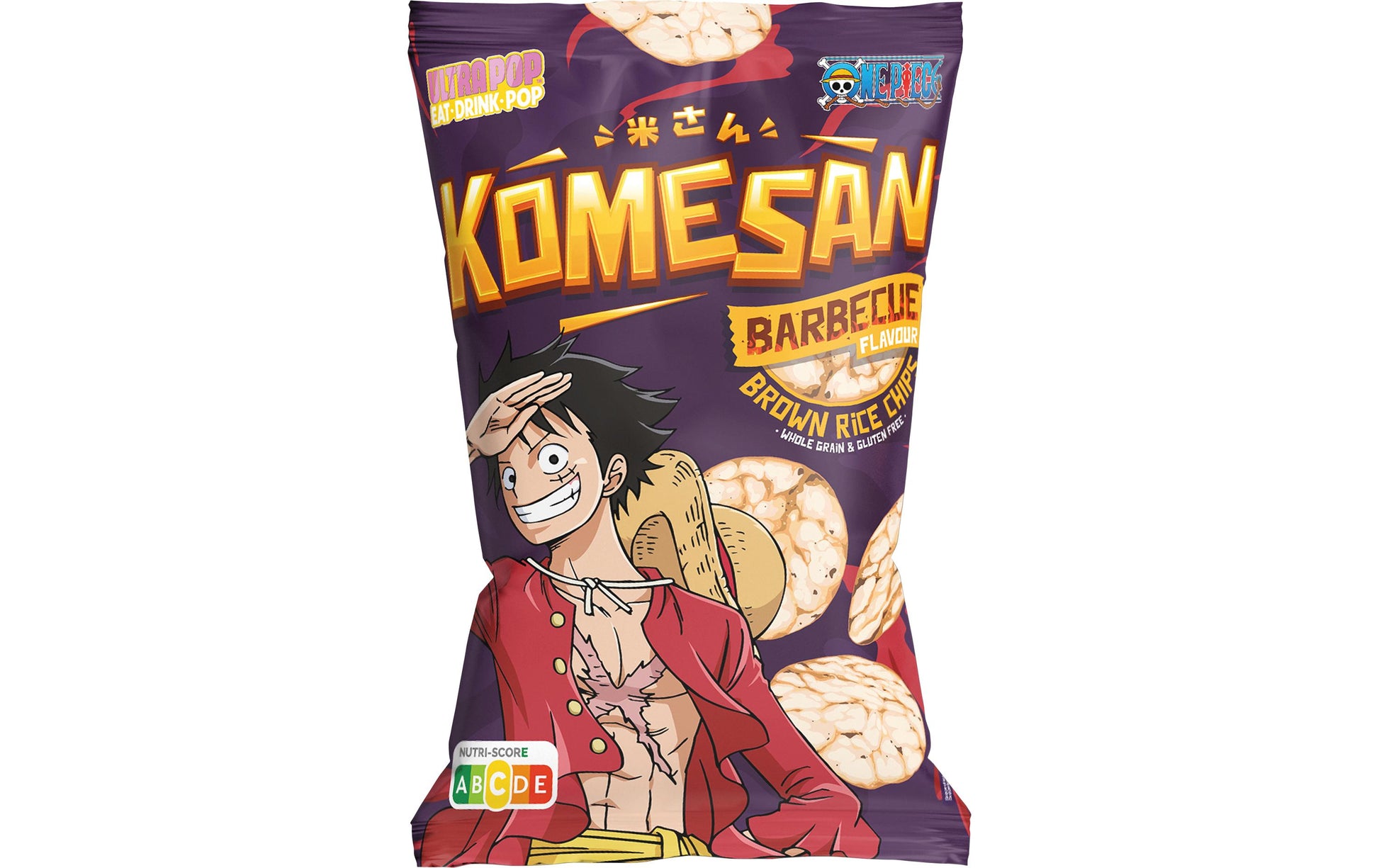 Ultrapop Komesan Luffy Reis-Chips – BBQ – 60 g