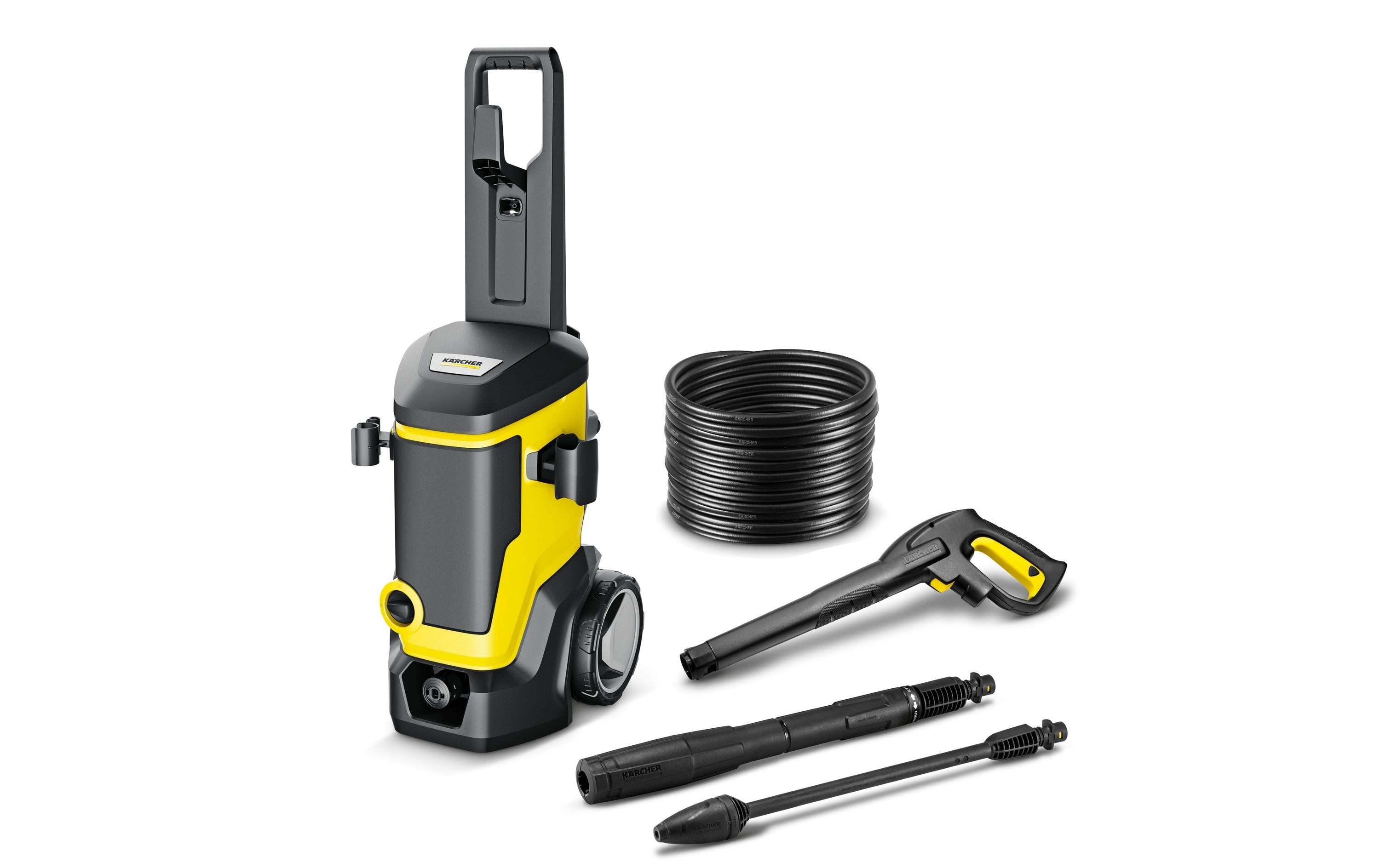 Kärcher professional Kärcher Hochdruckreiniger K 7 WCM – Netzbetrieb, 180 bar, 510 l/h, Schlauch 10 m, 17,1 kg – Gelb