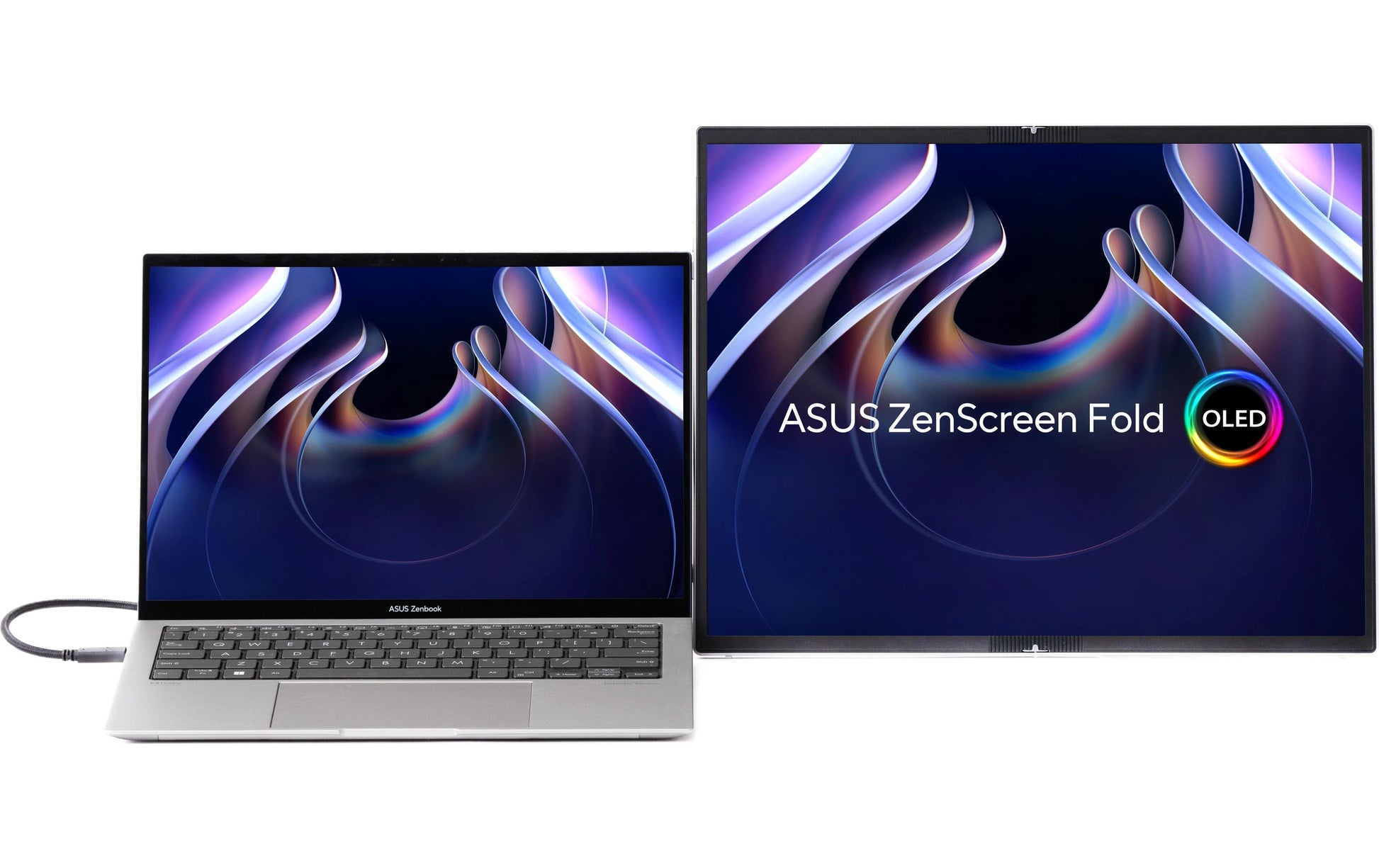 ASUS MQ17QH – Monitor, 17,3" 2560 × 1920 (Quad HD), OLED, 60 Hz, 350 cd/m², 2× USB-C, 1× Mini-HDMI, Silber