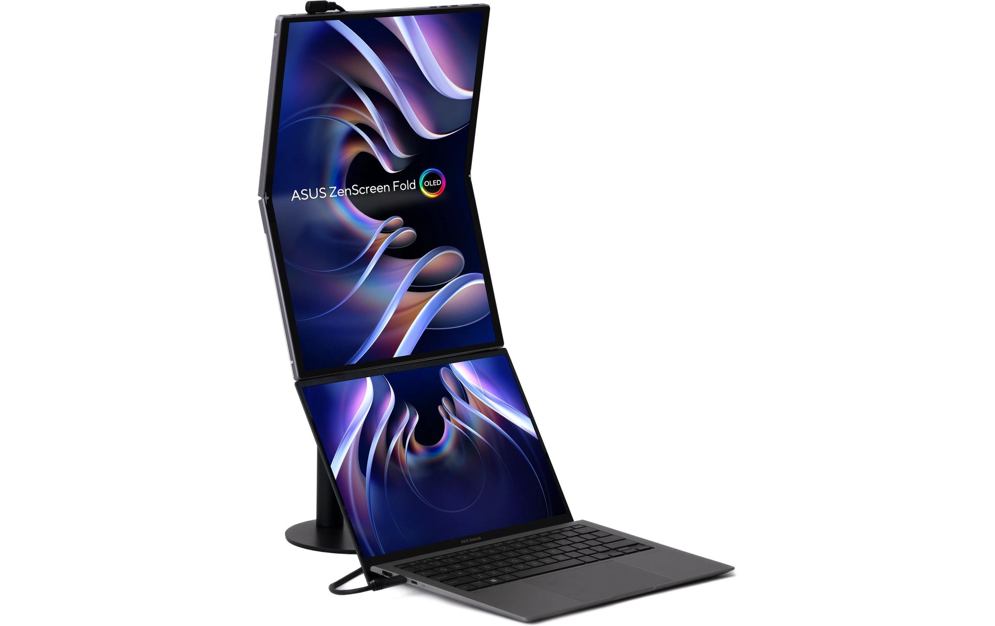 ASUS MQ17QH – Monitor, 17,3" 2560 × 1920 (Quad HD), OLED, 60 Hz, 350 cd/m², 2× USB-C, 1× Mini-HDMI, Silber