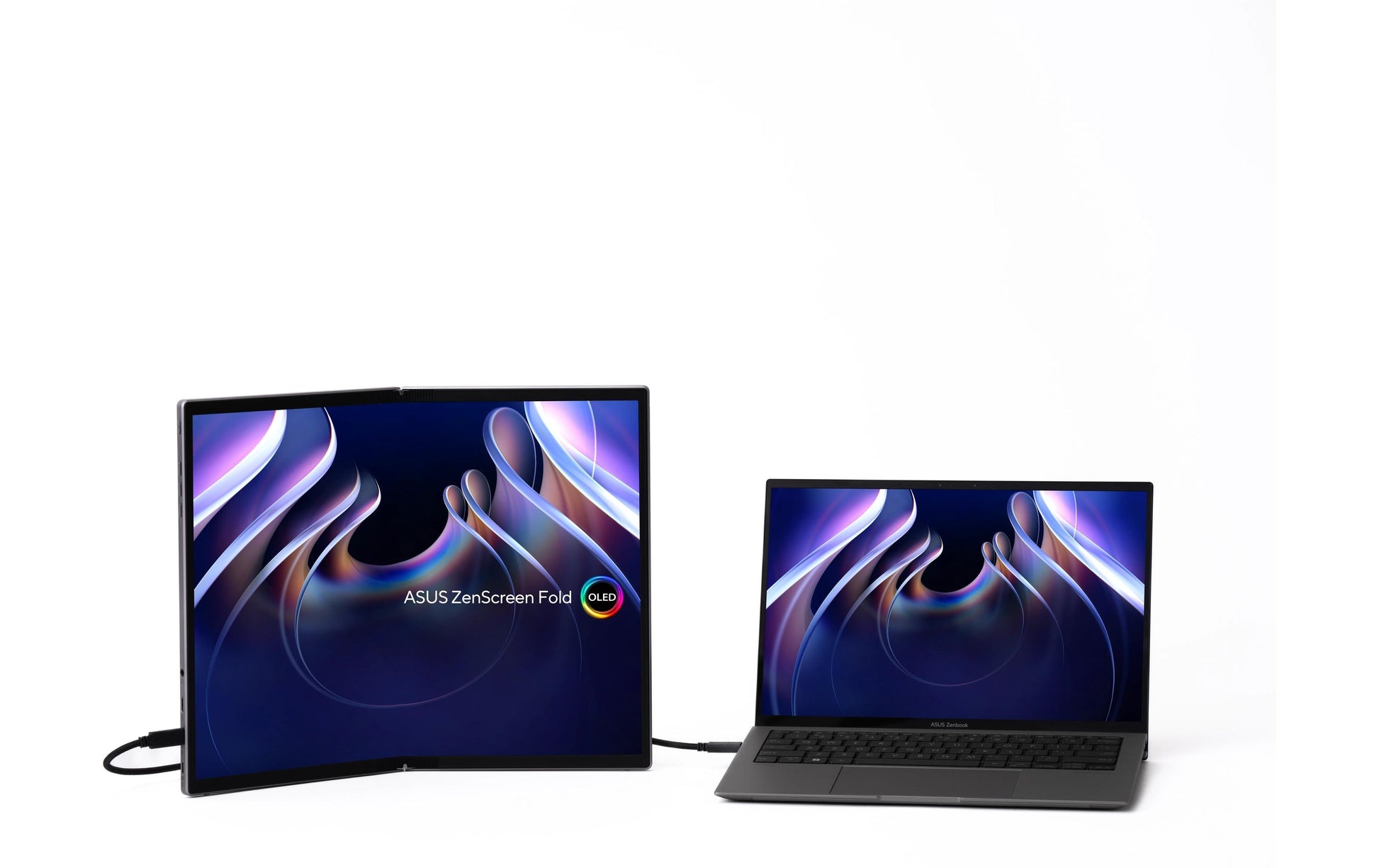 ASUS MQ17QH – Monitor, 17,3" 2560 × 1920 (Quad HD), OLED, 60 Hz, 350 cd/m², 2× USB-C, 1× Mini-HDMI, Silber