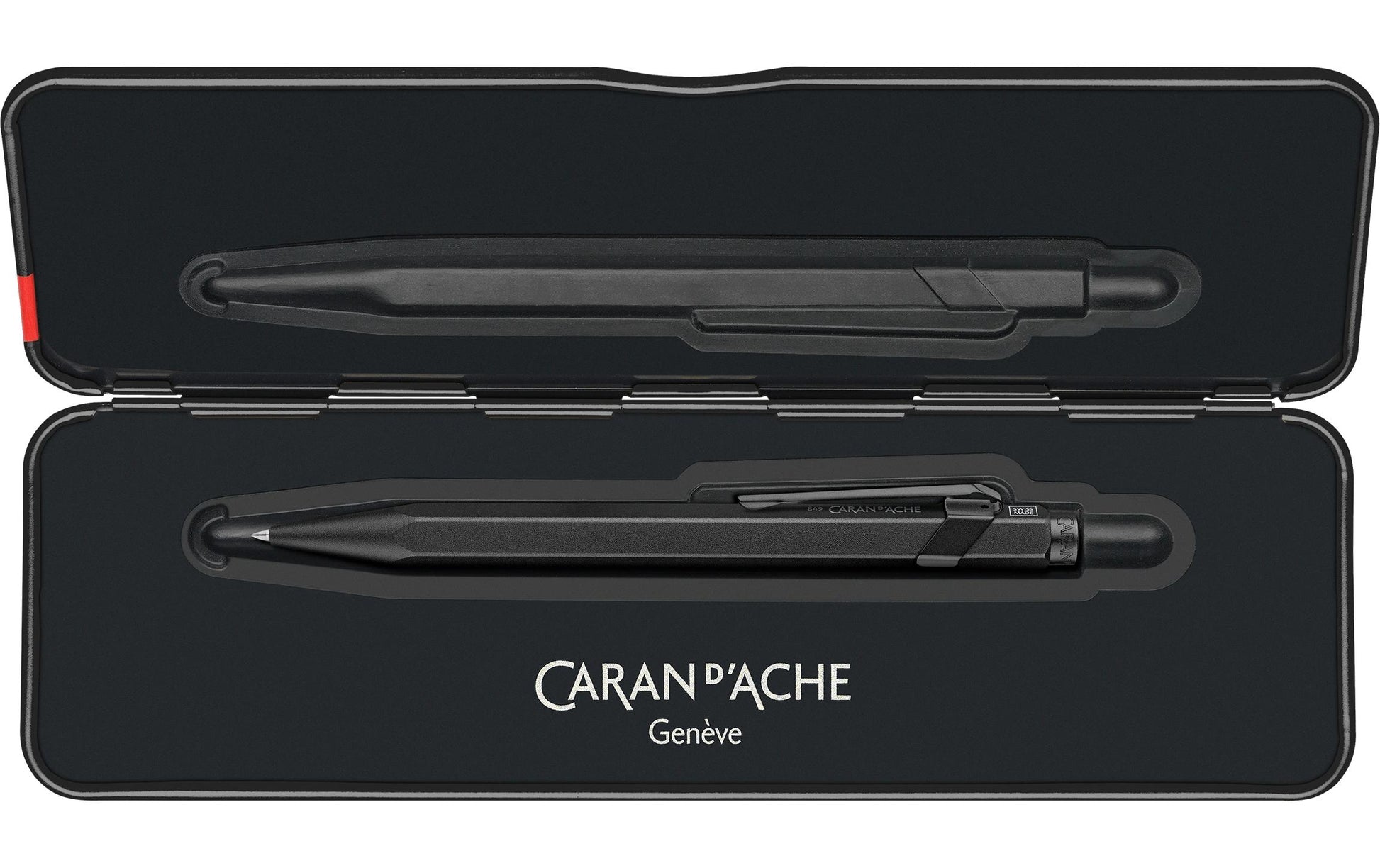 Caran d-Ache Kugelschreiber – Schwarz, Aluminium