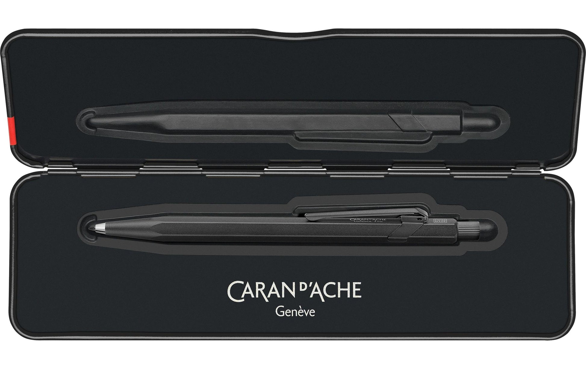 Caran d-Ache Fixpencil Premium Black Code Fallminenstift – 2,0 mm – Aluminium – Schwarz
