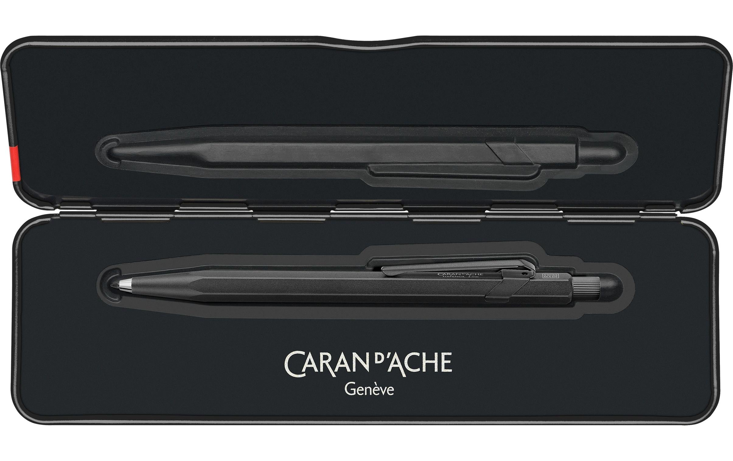 Caran d-Ache Fixpencil Premium Black Code Fallminenstift – 2,0 mm – Aluminium – Schwarz
