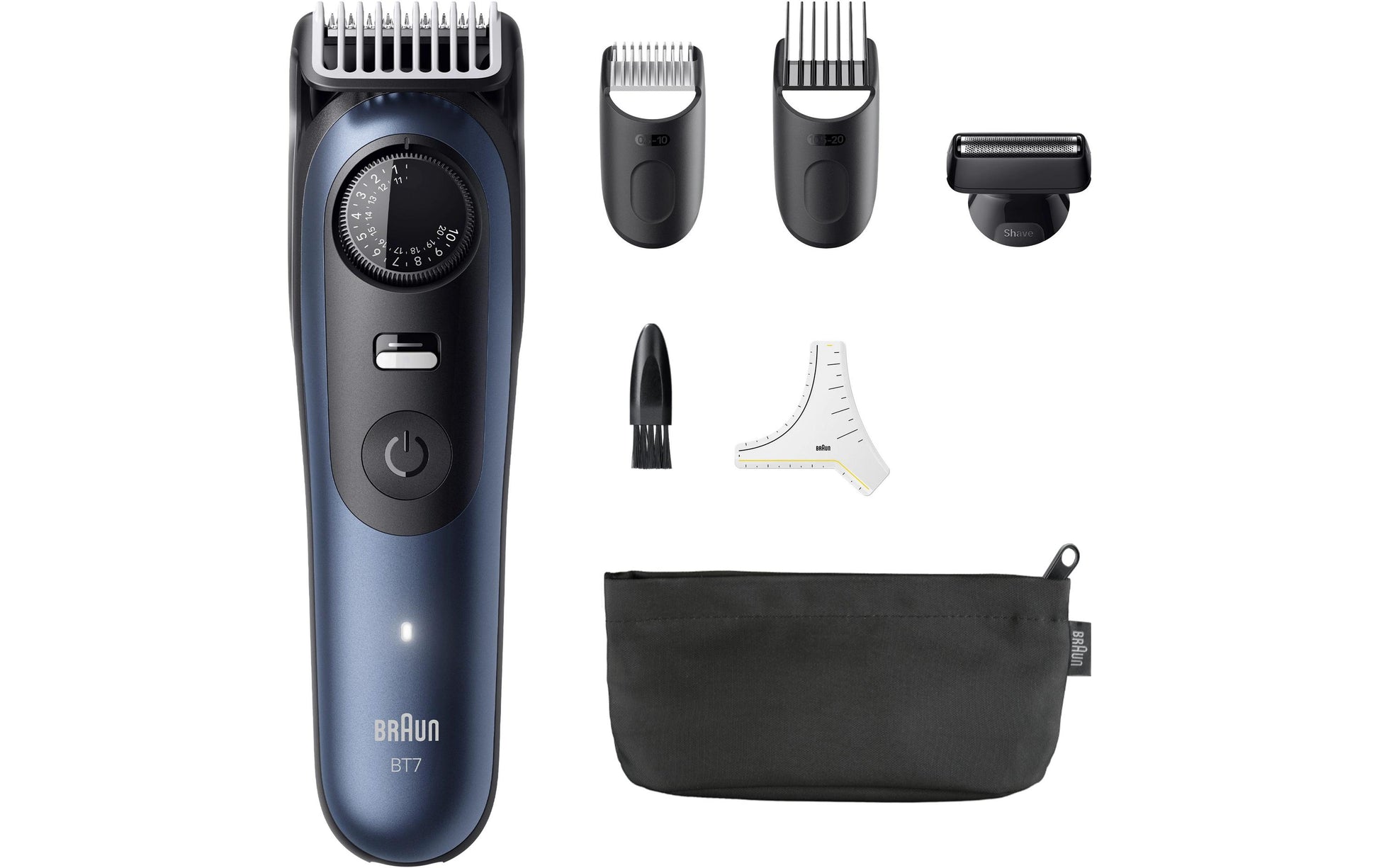 Braun Bartschneider Serie 7 BT7520 – Präzisionstrimmer, nass & trocken – 0,5–20 mm, Akku 120 min