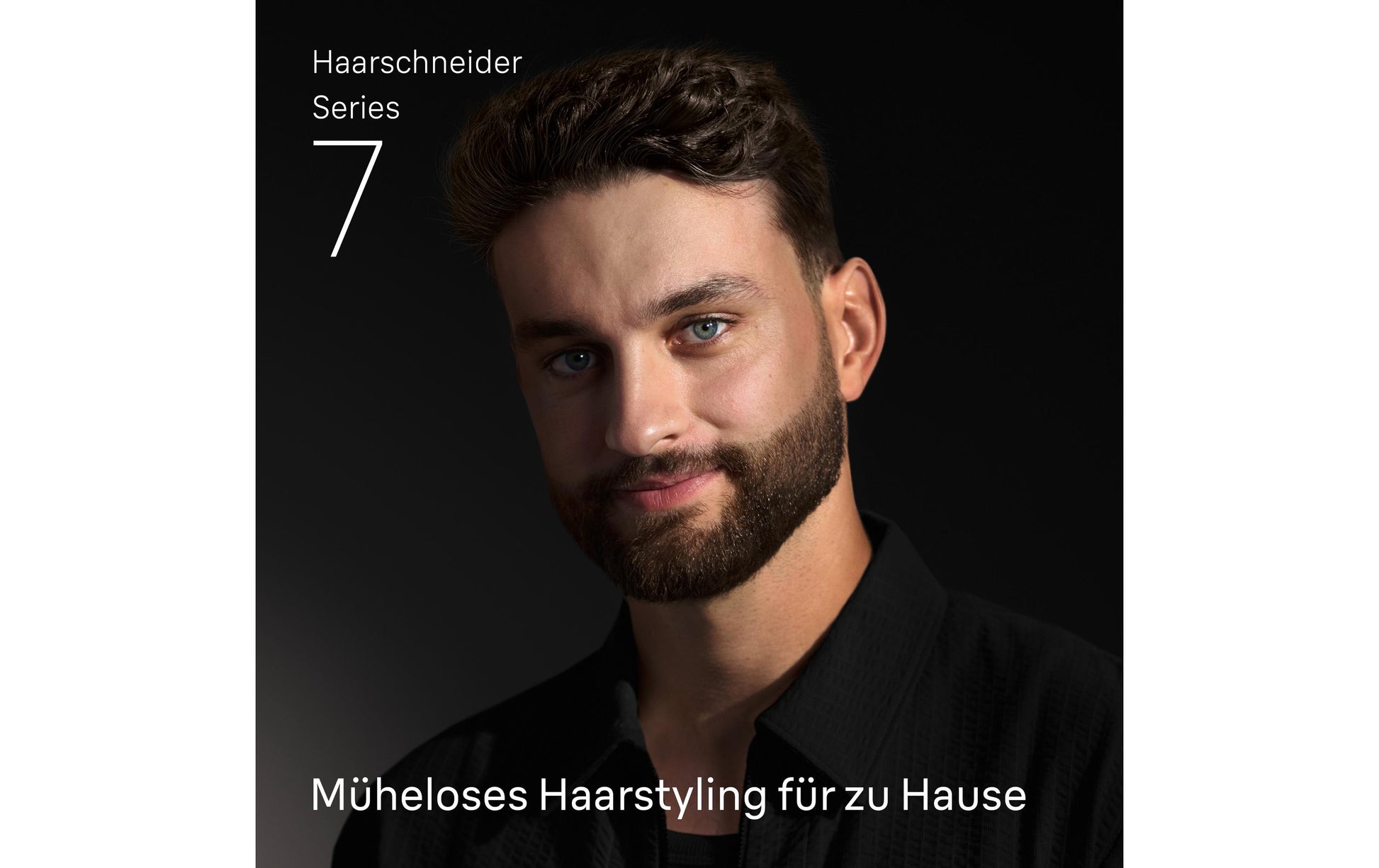 Braun Haarschneider Serie 7 HC7590 – 3–35 mm, 17 Längeneinstellungen – 50 min Akku – Schwarz/Silber