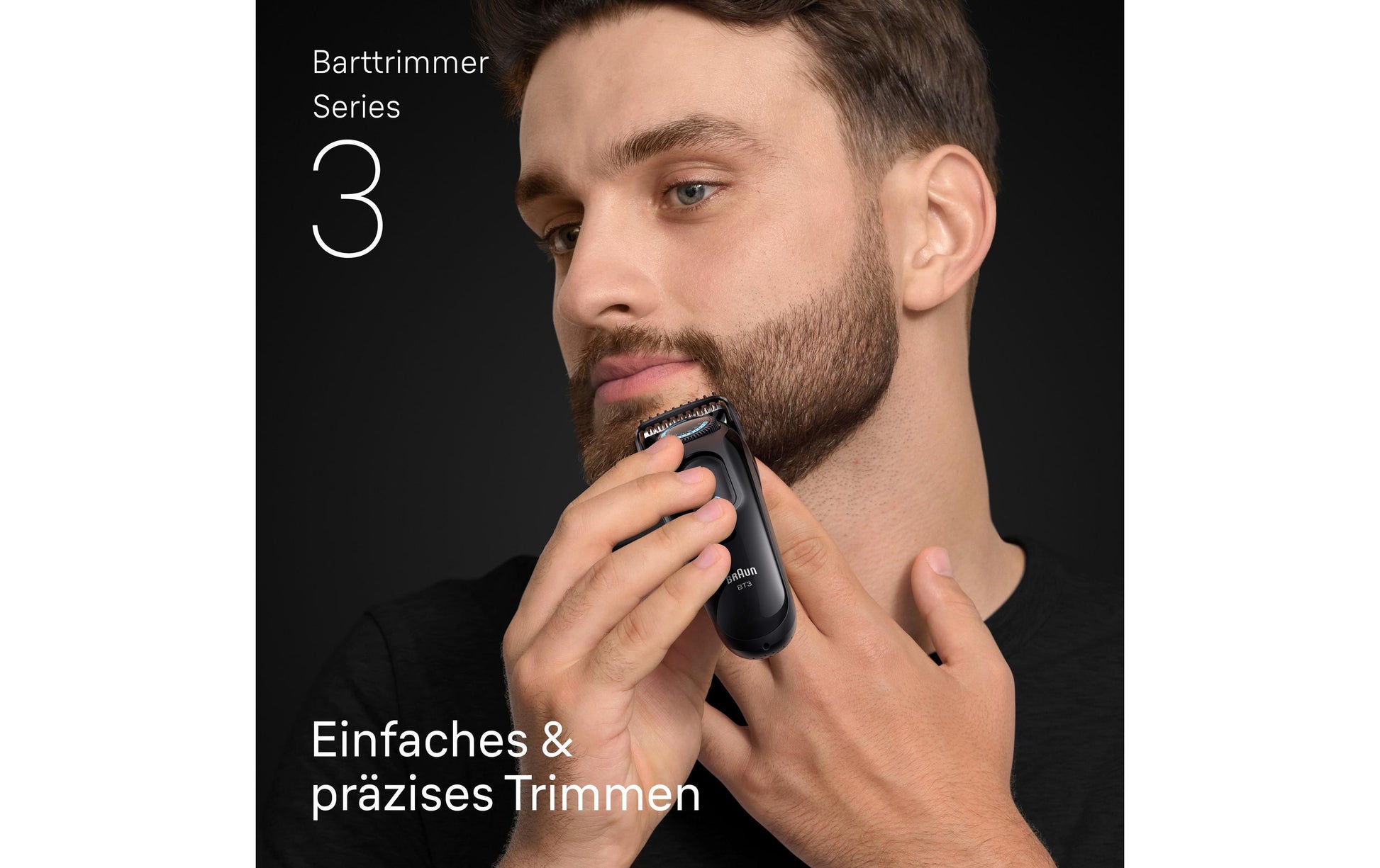 Braun Bartschneider Serie 3 BT3520 – 0,5–20 mm, 40 Längeneinstellungen, 50 min – Schwarz