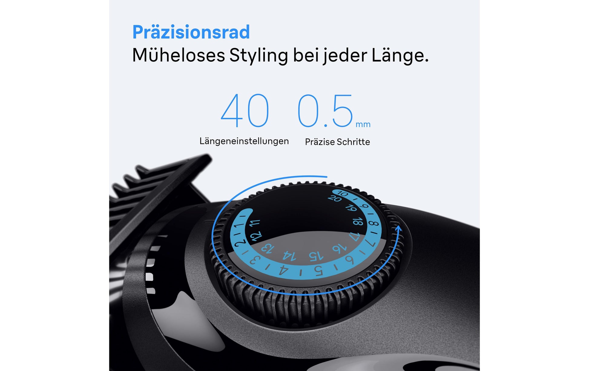 Braun Bartschneider Serie 3 BT3520 – 0,5–20 mm, 40 Längeneinstellungen, 50 min – Schwarz