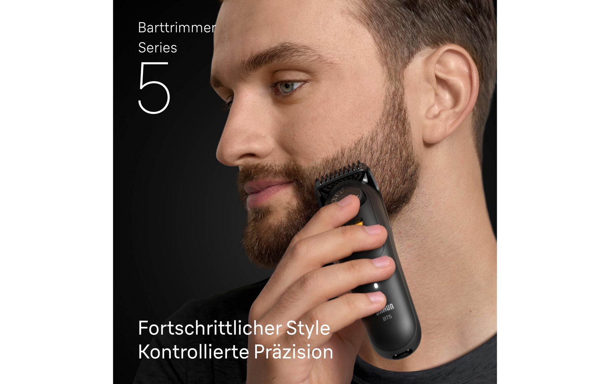 Braun Bartschneider Serie 5 BT5520 – Akku, 120 min, Nass & Trocken, Schnittlänge 0,5–20 mm, Schwarz