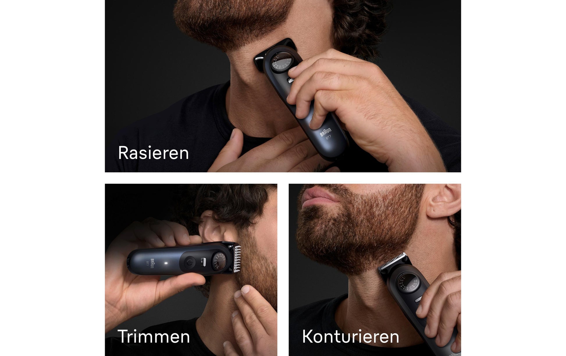 Braun Bartschneider Serie 7 BT7520 – Präzisionstrimmer, nass & trocken – 0,5–20 mm, Akku 120 min