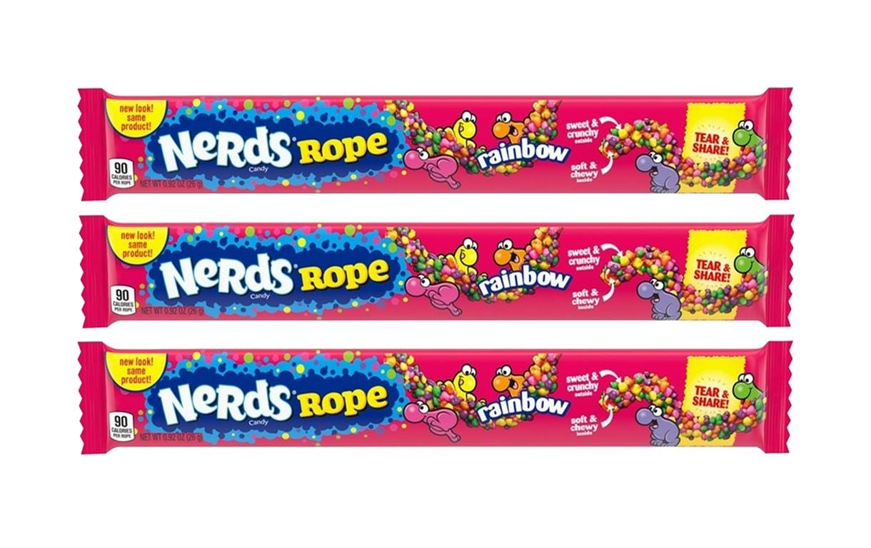 Wonka Nerds Rope Fruchtgummi – Rainbow – 3 × 26 g