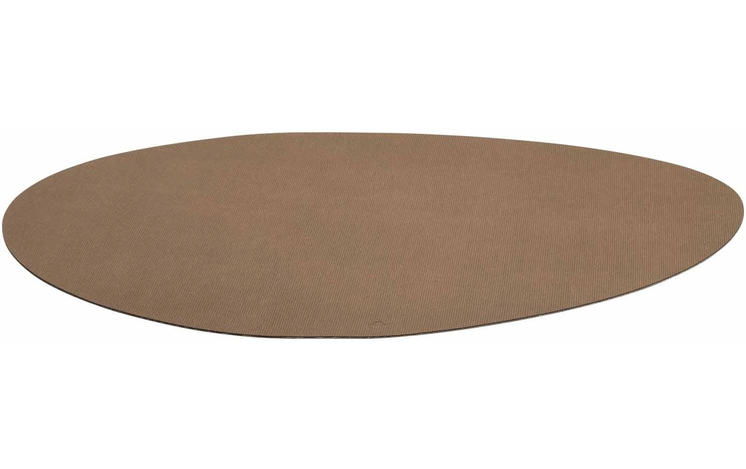 LEONARDO PVC-Platzset oval – 34 × 48 cm, braun, 4 Stk.