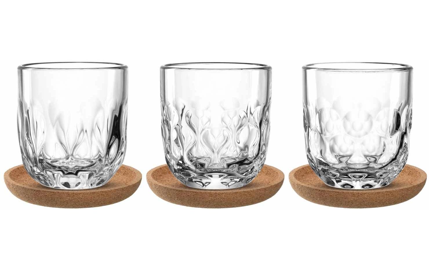 LEONARDO Cappuccinotasse – 6er Set, 220 ml, Ø 8,0 cm, H 9,0 cm, Glas, Transparent