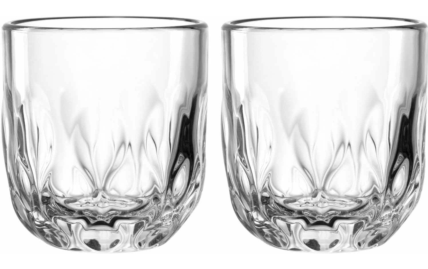 LEONARDO Cappuccinotasse – 2er Set, 220 ml, Ø 8,0 cm, H 9,0 cm, Kalk-Natron-Glas, Transparent