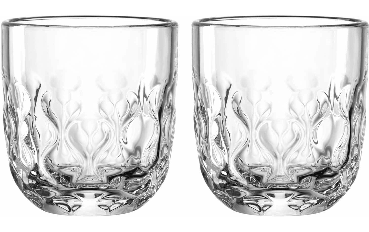 LEONARDO Cappuccinotasse – 2er Set, 220 ml, Ø 8,0 cm, H 9,0 cm, Kalk-Natron-Glas, Transparent