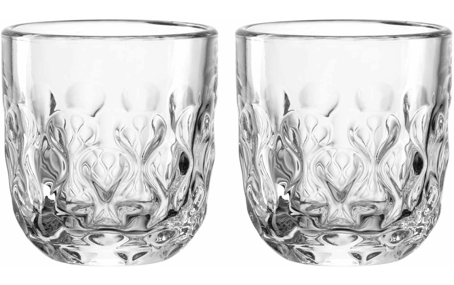 LEONARDO Espressoglas GOCCE – 2er Set, 60 ml, Ø 5,0 cm, H 6,0 cm, Glas, Transparent