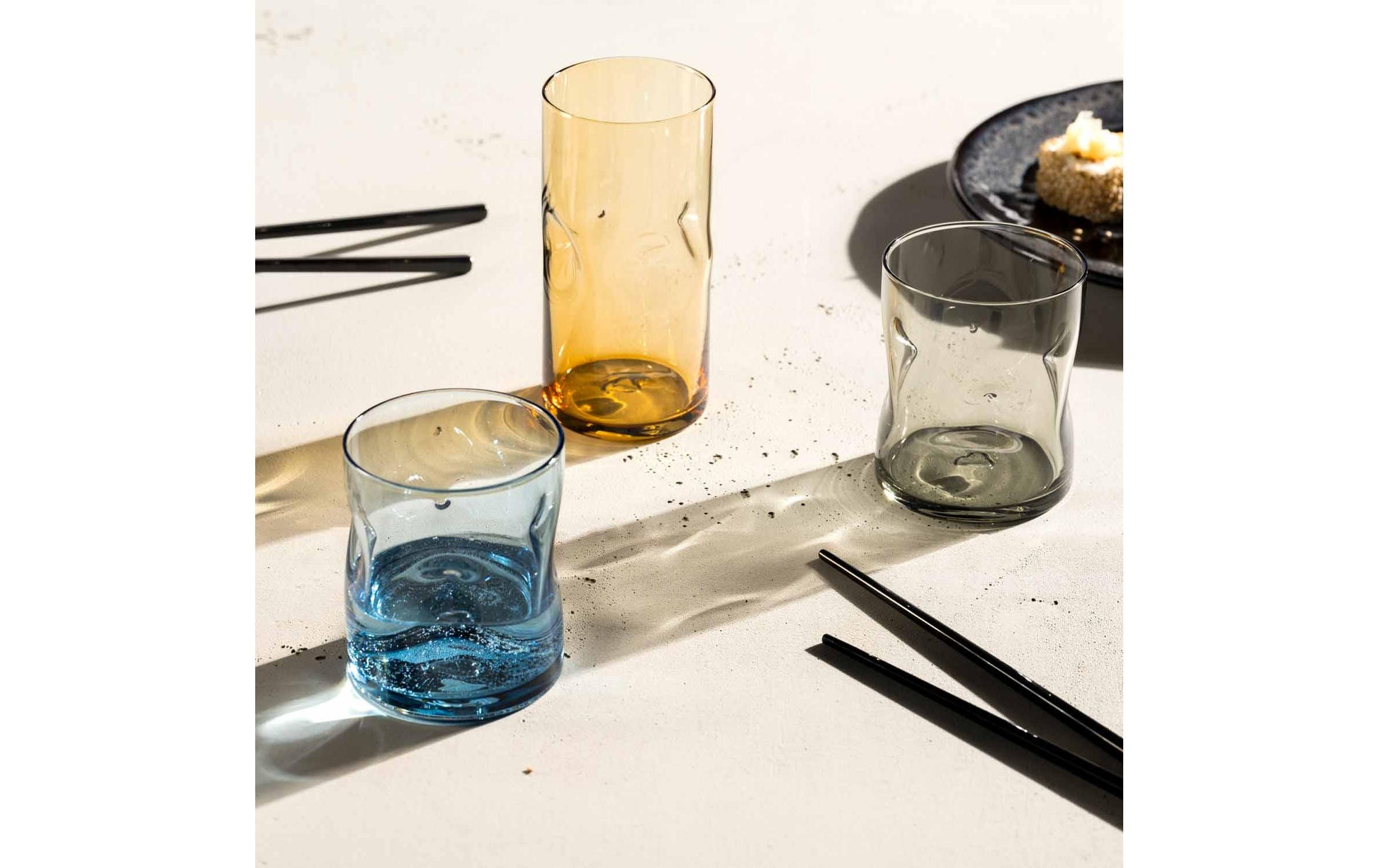 LEONARDO Trinkglas – 0,30 l, Kalk-Natron-Glas, Mehrfarbig, 4 Stück