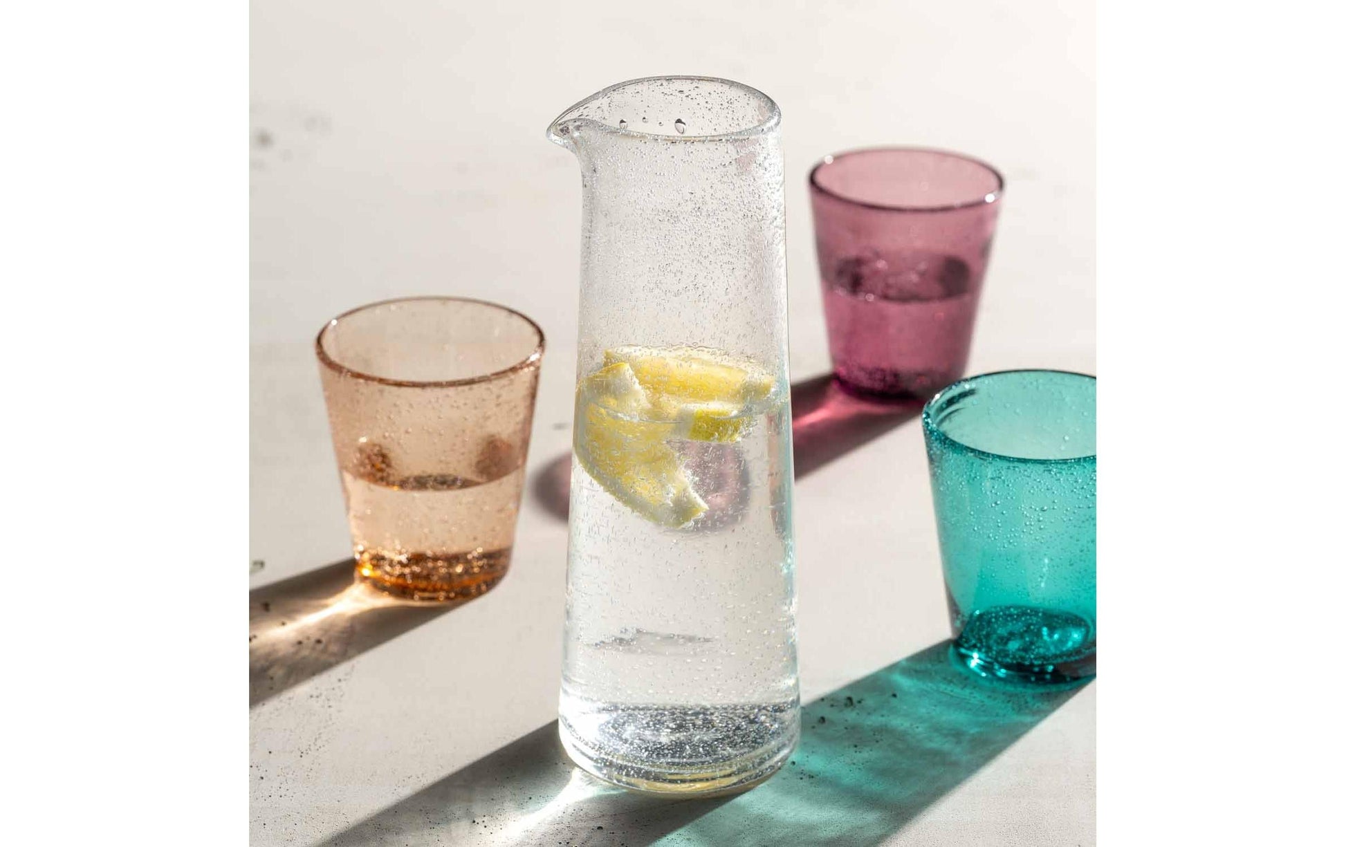 LEONARDO Karaffe BURANO – 0,9 l, Ø 9,0 cm, H 26,0 cm, Kalk-Natron-Glas, Transparent