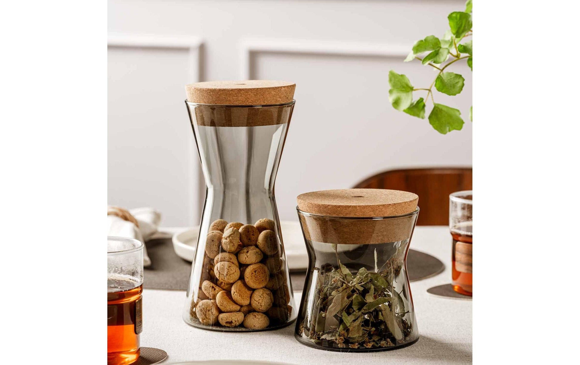 LEONARDO FORMA X – Vorratsdose 1,1 l, Ø 11 × 23 cm, Glas (Borosilikat)