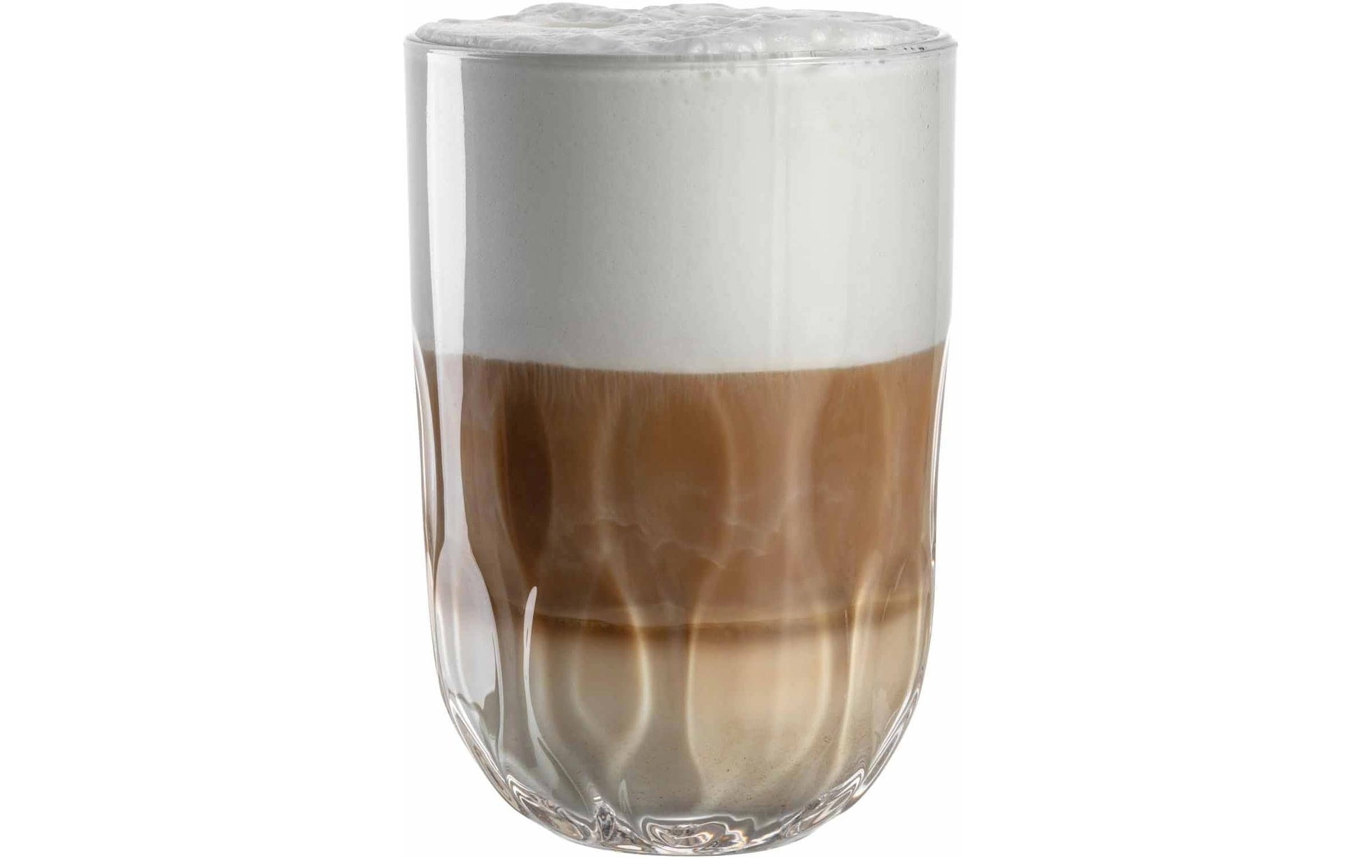 LEONARDO Cappuccinotasse – 2er Set, 380 ml, Ø 8,0 cm, H 12,0 cm, Glas, Transparent