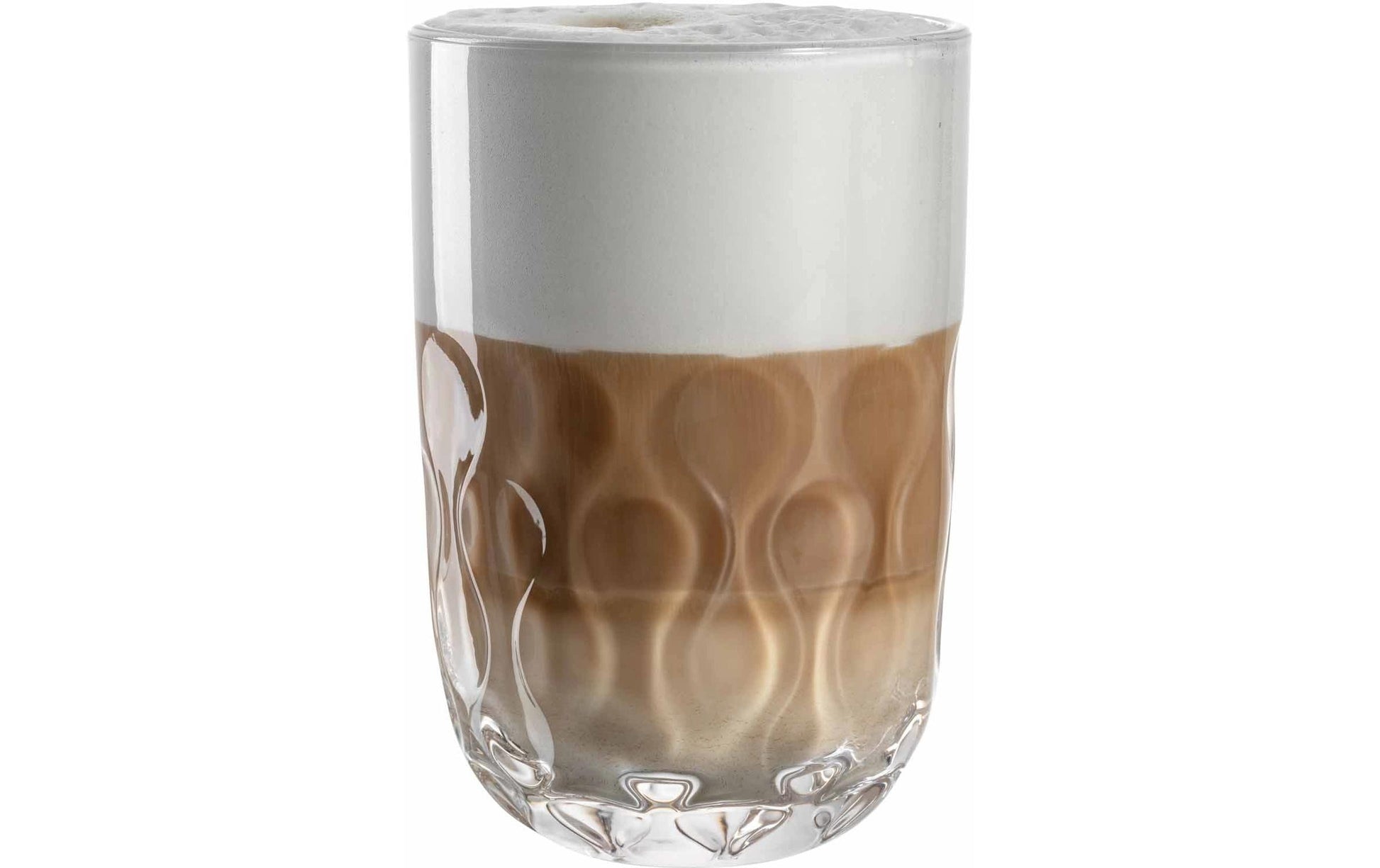 LEONARDO Cappuccinotasse – 2er Set, 380 ml, Ø 8,0 cm, H 12,0 cm, Glas, Transparent