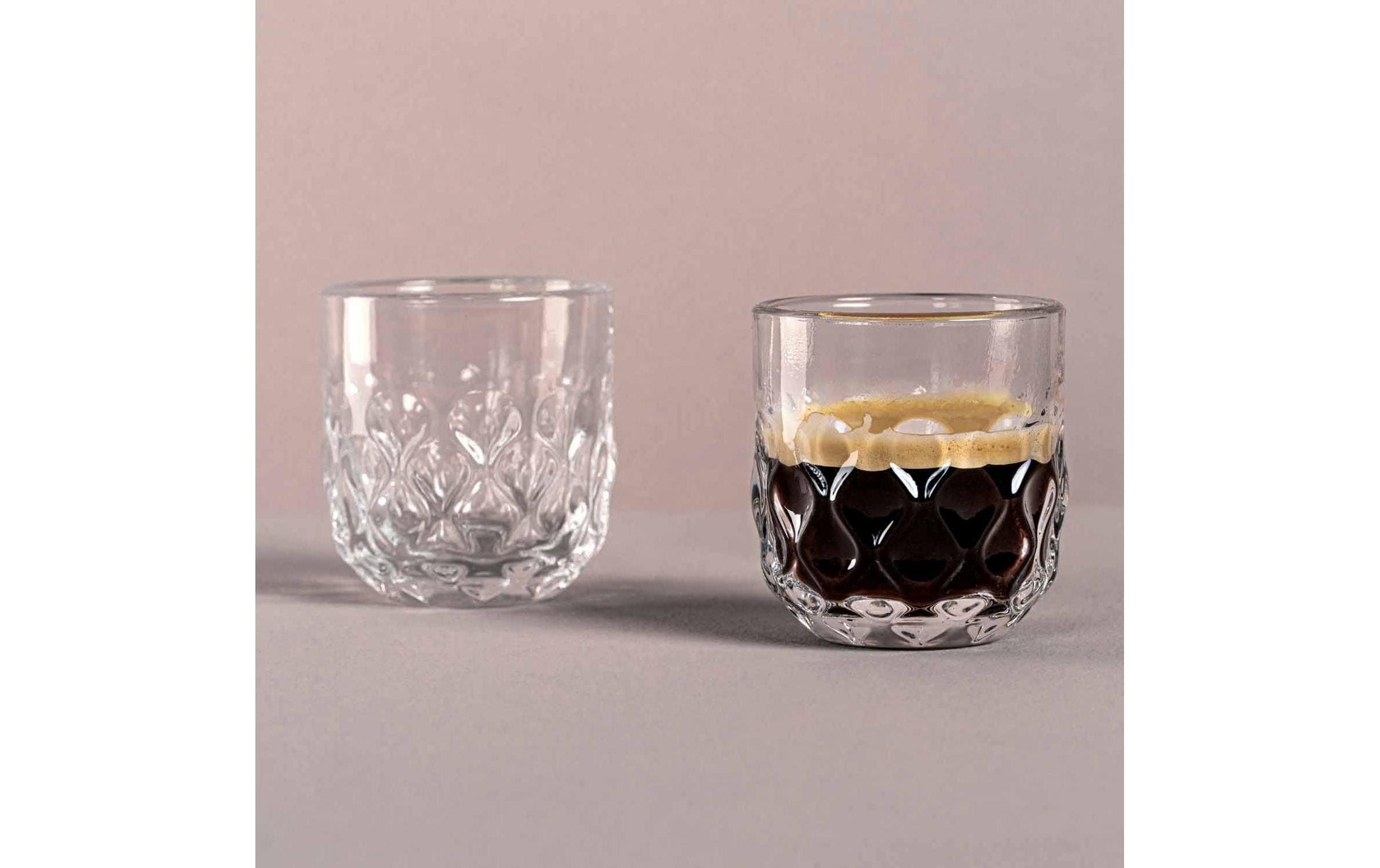 LEONARDO Espressoglas GOCCE – 2er Set, 60 ml, Ø 5,0 cm, H 6,0 cm, Glas, Transparent