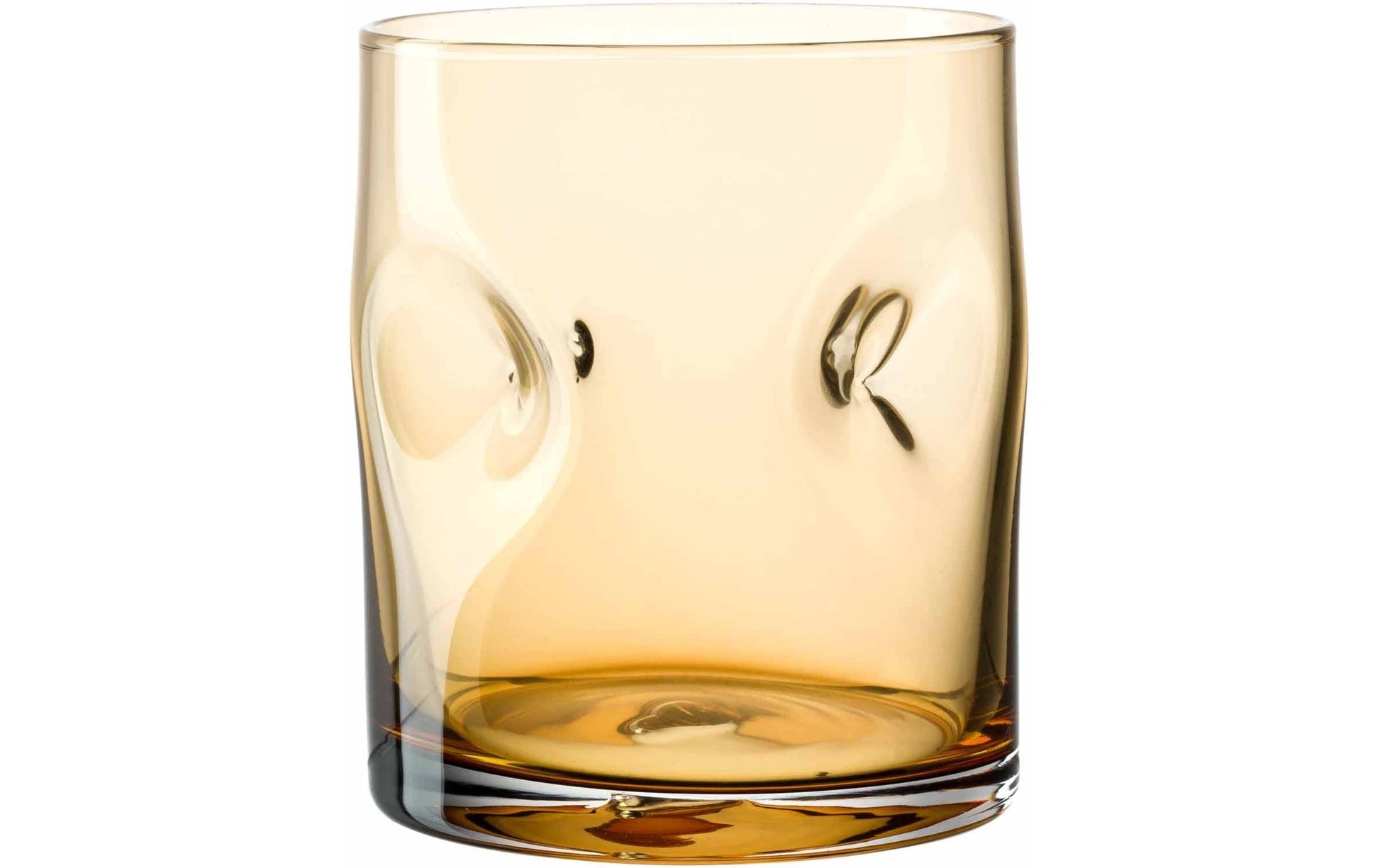 LEONARDO VESUVIO Trinkglas – 0,30 l, Glas, Bernstein, 4 Stück