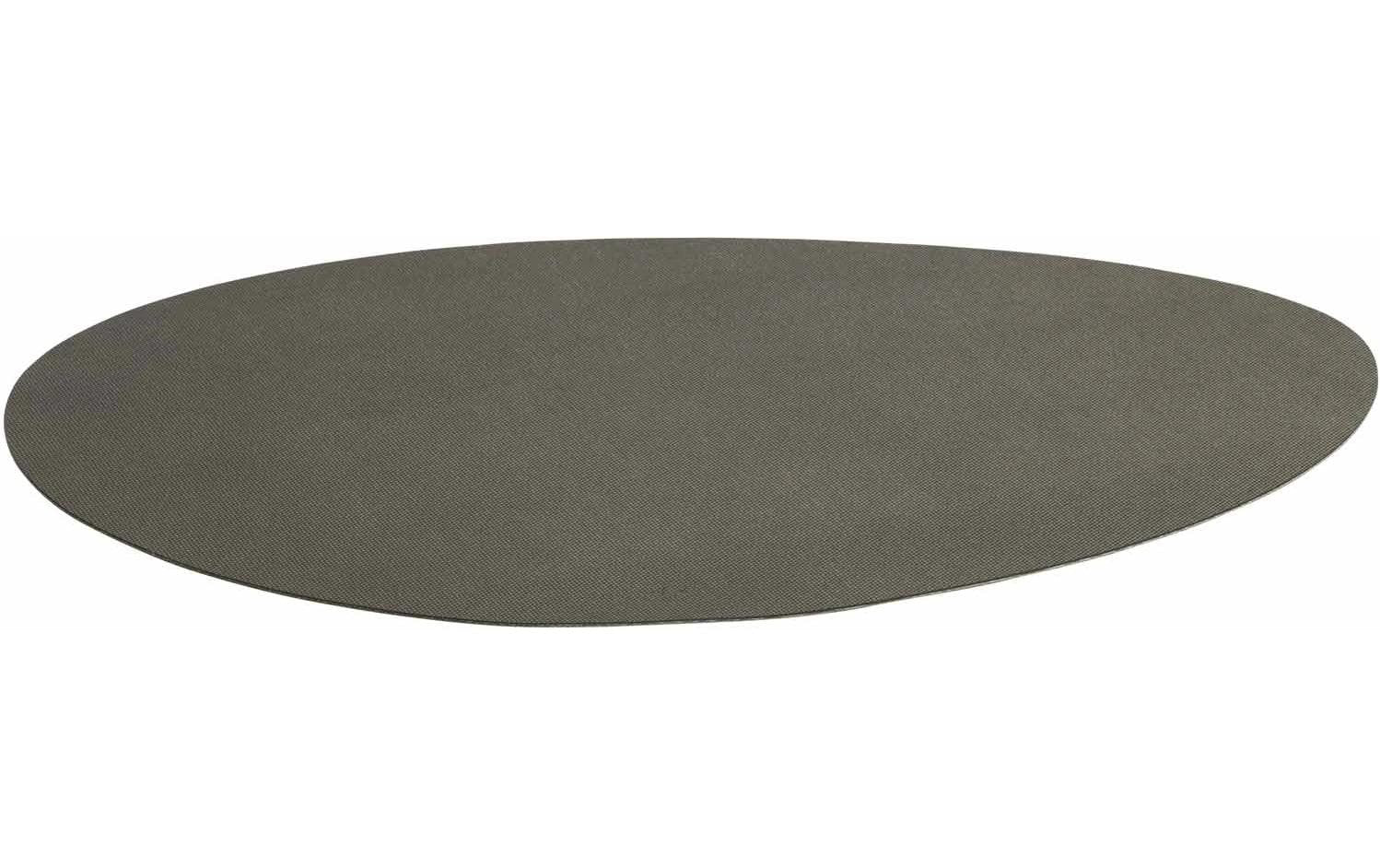LEONARDO Tischset Gocce – oval, PVC, grau, 48 × 34 cm – 4er-Set