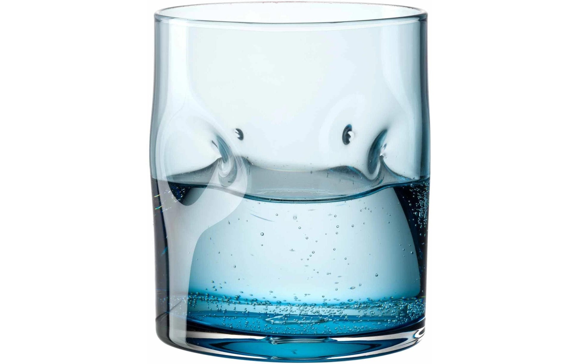 LEONARDO VESUVIO Trinkglas – 0,30 l, Kalk-Natron-Glas, Blau, 4 Stück