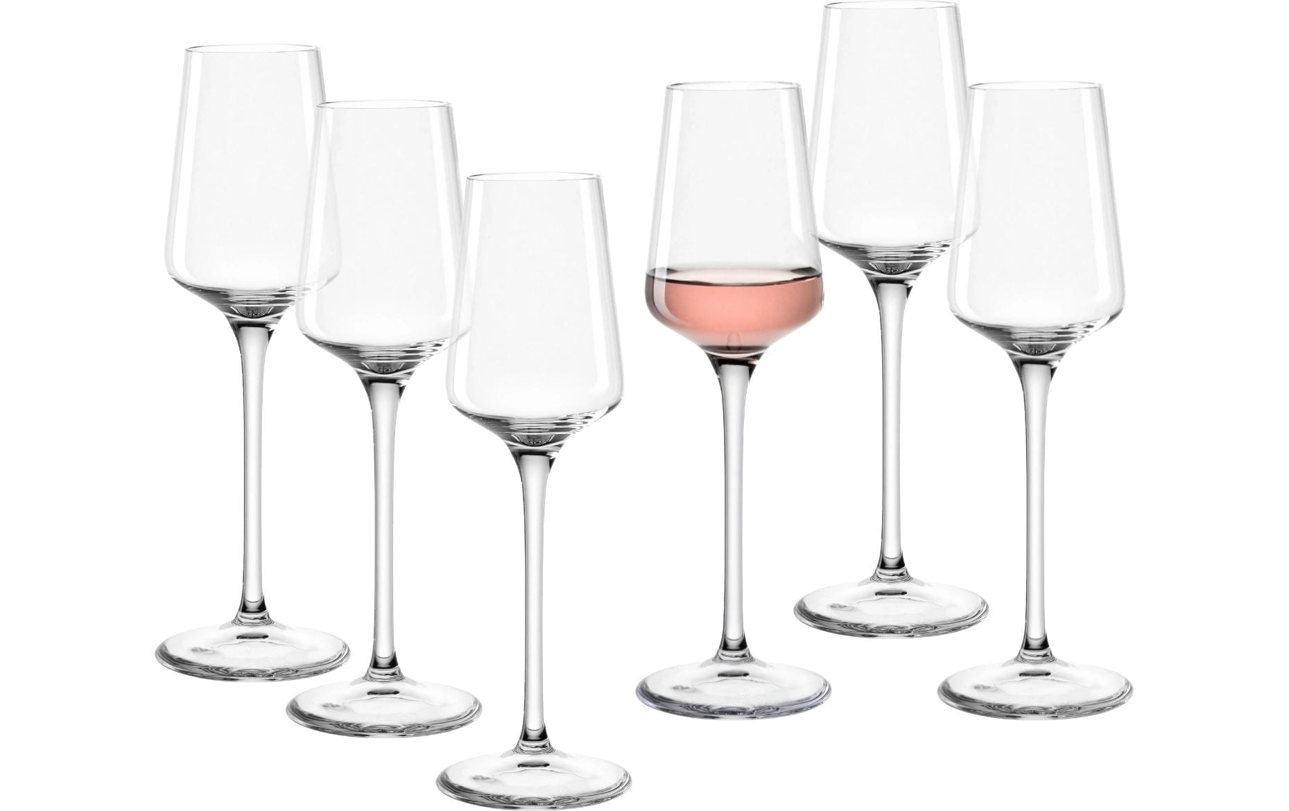 LEONARDO Grappaglas Puccini – 6er Set, 120 ml, Ø 6 cm, Kristallglas, Transparent, spülmaschinenfest